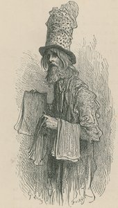 De krantverkoper door Gustave Dore